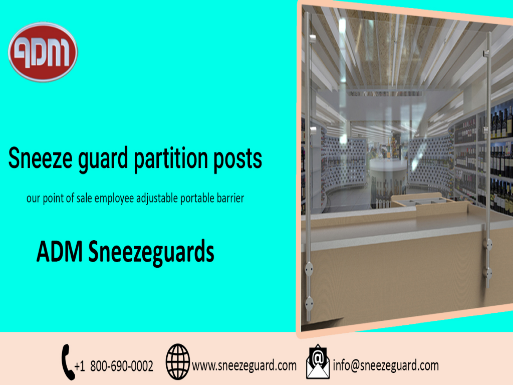 ADM Sneezeguards manufactures a variety of partition posts