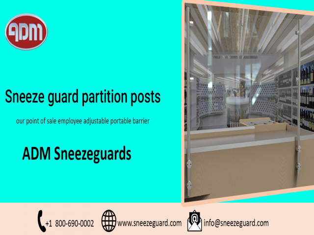 ADM Sneezeguards manufactures a variety of partition posts
