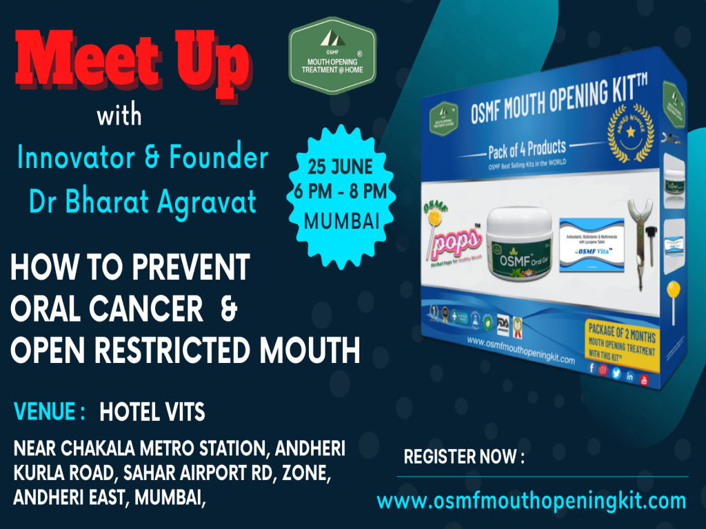 Meet Innovator & Founder Dr Bharat Agravat of the OSMF Mouth Opening treatment D