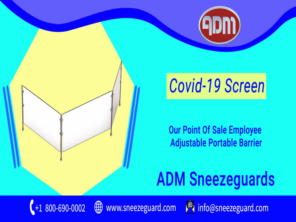 Portable Screen | Covid-19 Screen | ADM Sneezeguards