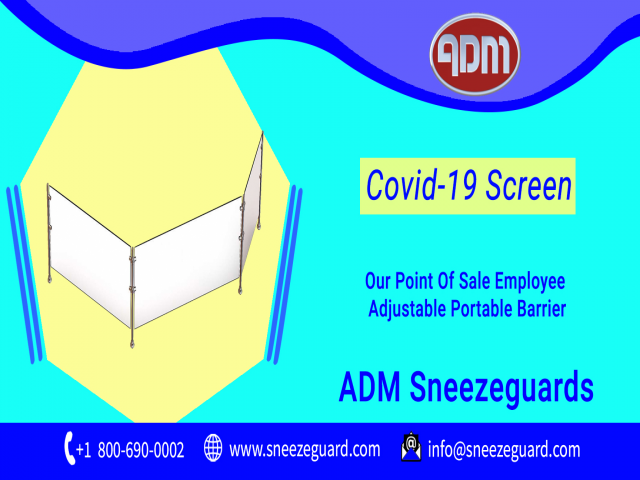 Portable Screen | Covid-19 Screen | ADM Sneezeguards