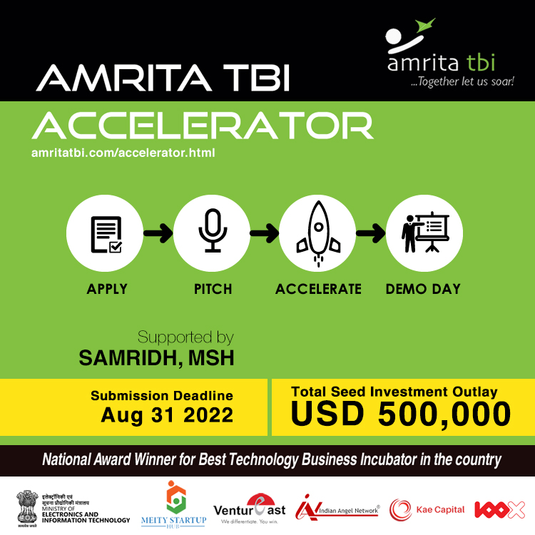 Amrita TBI ACCELERATOR 2022