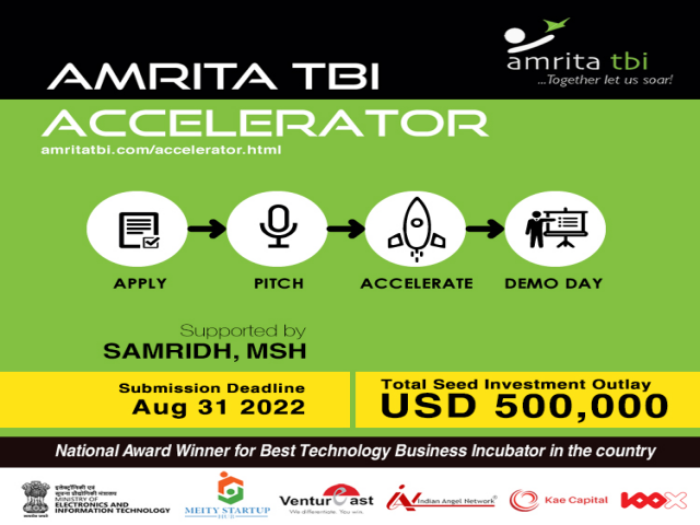 Amrita TBI ACCELERATOR 2022