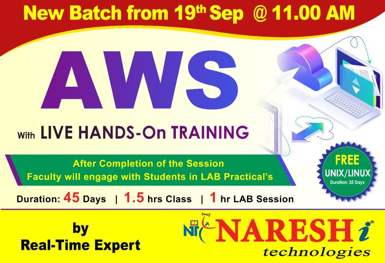 Attend Free Demo On AWS by Real-time Expert in NareshIT