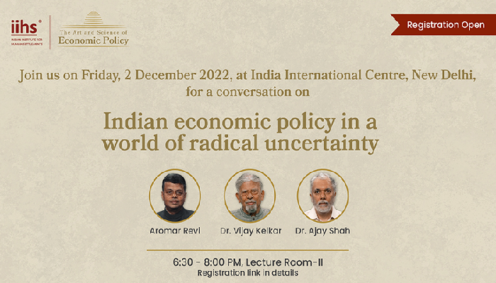 Indian economic policy in a world of radical uncertainty