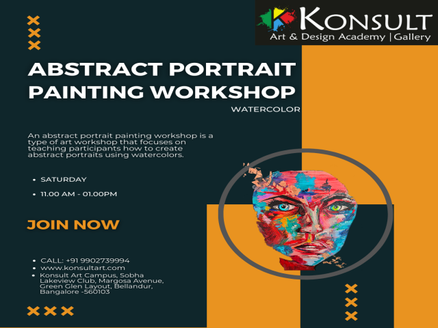 Abstract Portrait painting Workshop