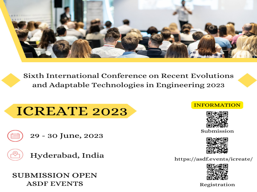 Sixth International Conference on Recent Evolutions and Adaptable Technologies