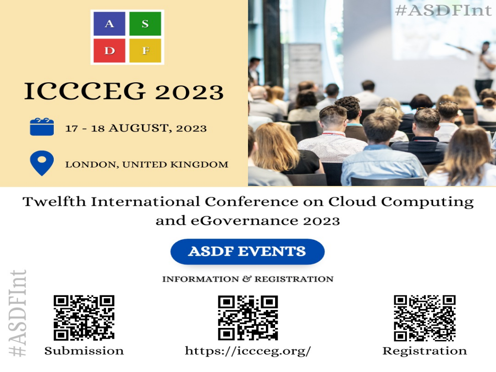 Twelfth International Conference on Cloud Computing and eGovernance 2023