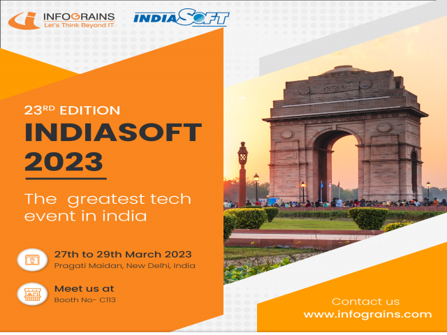 INFOGRAINS at INDIASOFT Tech Event