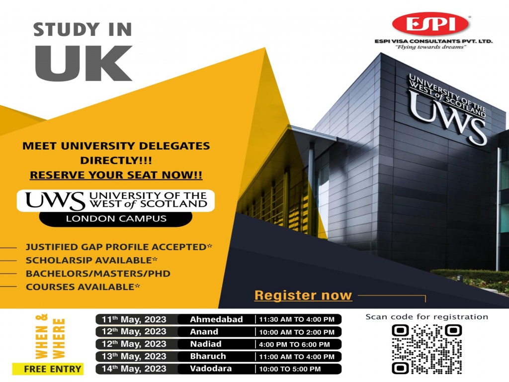 Apply for Admission to UWS London and Study in UK without IELTS