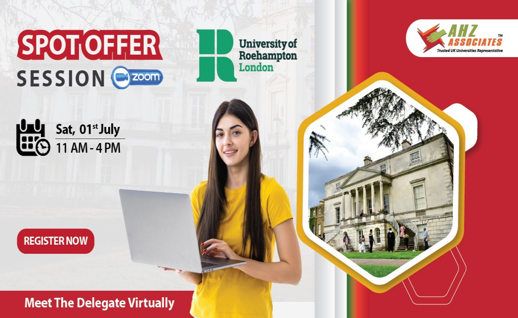 Virtual Spot Offer Session with Roehampton University London!