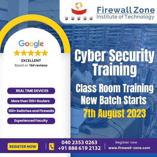 Our Cyber Security Training In Hyderabad at Firewall Zone