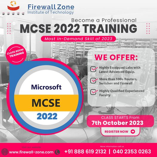 MCSE - Microsoft Server Certification at Firewall-zone Institute of IT