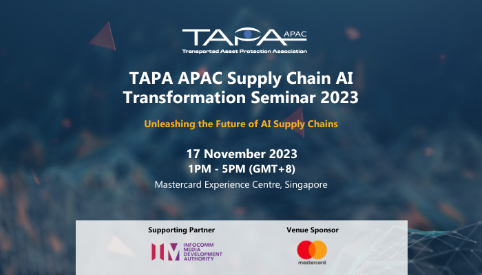 TAPA APAC Supply Chain AI Transformation Seminar 2023