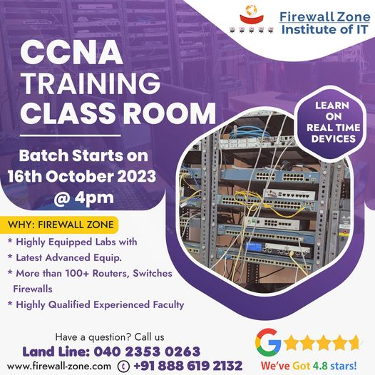 Cisco CCNA Routing and Switching Training Program at Firewall-zoneInstituteofIT