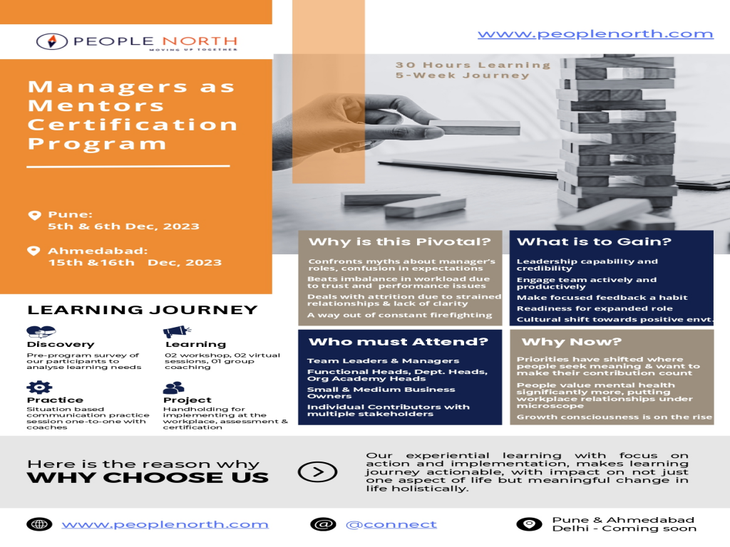 Managers as Mentors Certification Program