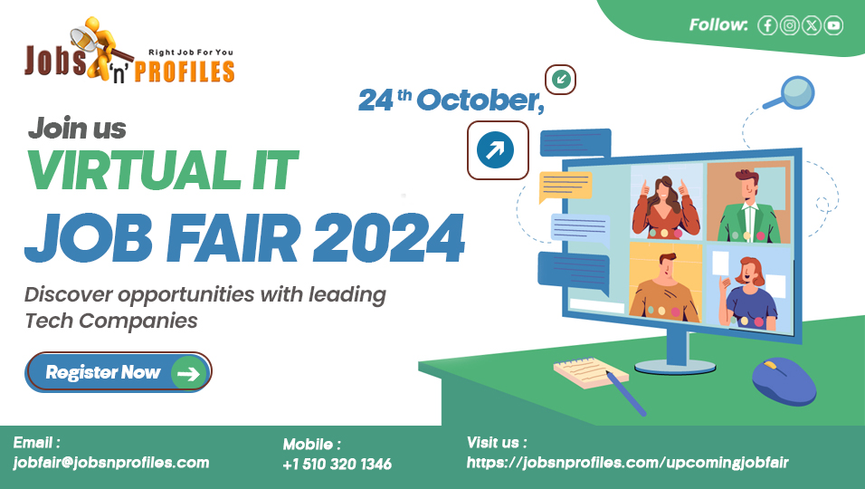 Virtual IT Job Fair on October 24th, 2024