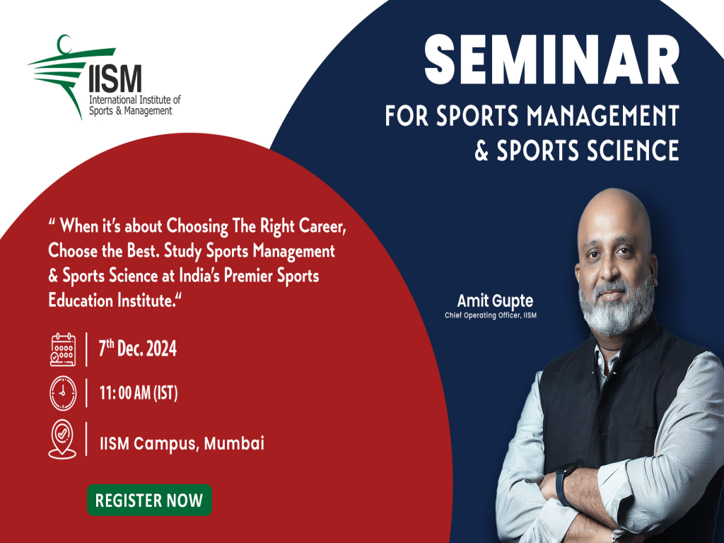 Seminar for Sports Management & Sports Science at IISM Campus!