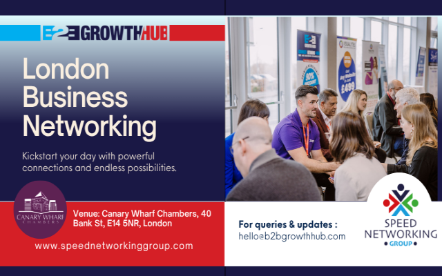 London B2B Growth Hub Business Networking Event- 5th August 2025