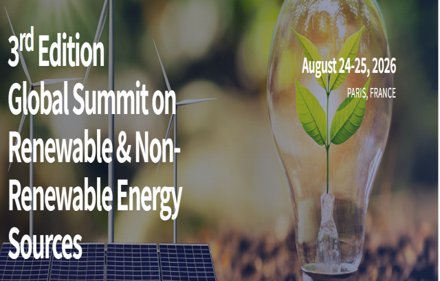 3rd Edition Global Summit on Renewable & Non-Renewable Energy Sources