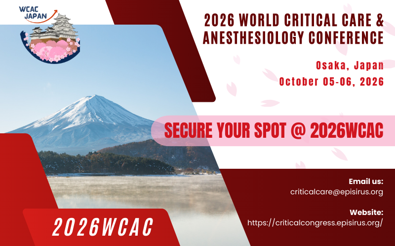 2026 World Critical Care and Anesthesiology Conference (2026WCAC)