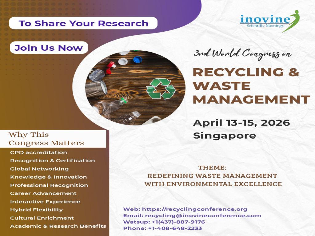 3rd World Congress on Recycling and Waste Management