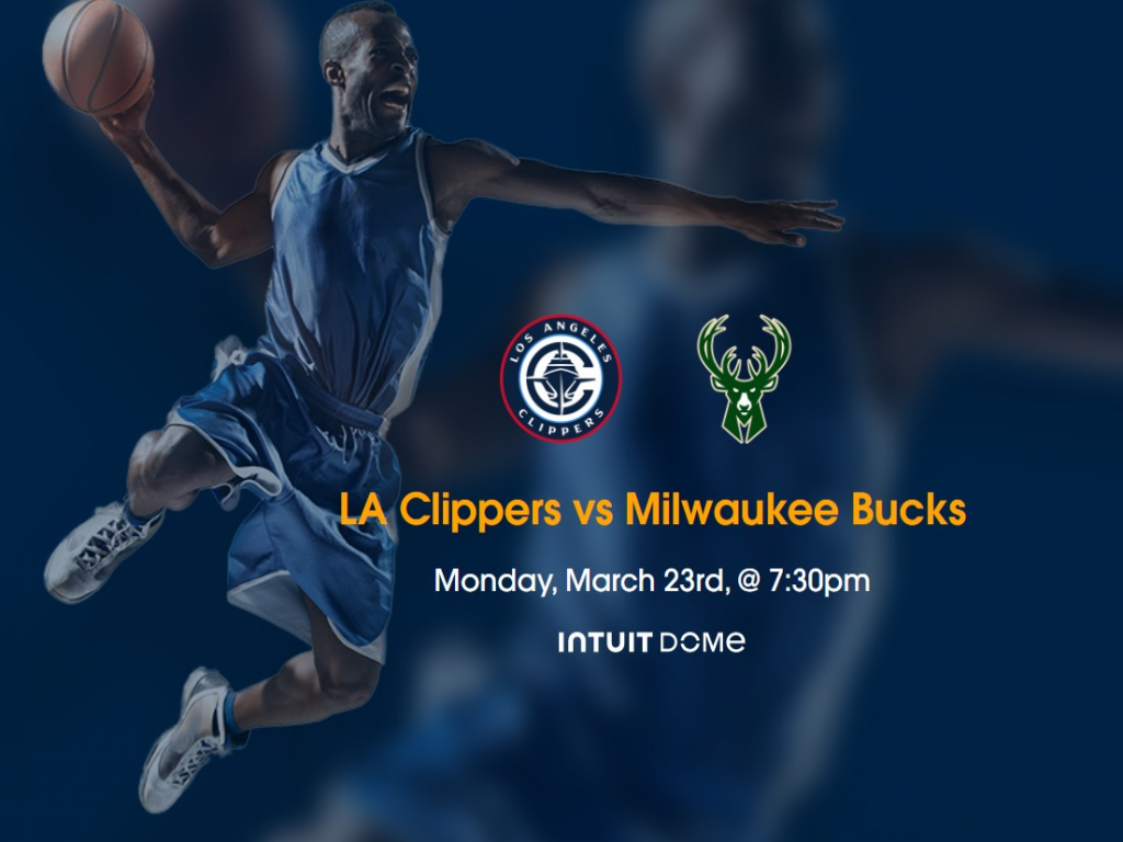 2026 LA Clippers vs Milwaukee Bucks Tickets
