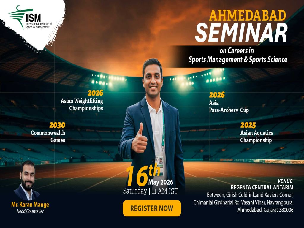 IISM Career Guidance Seminar on Sports Management & Science in Ahmedabad