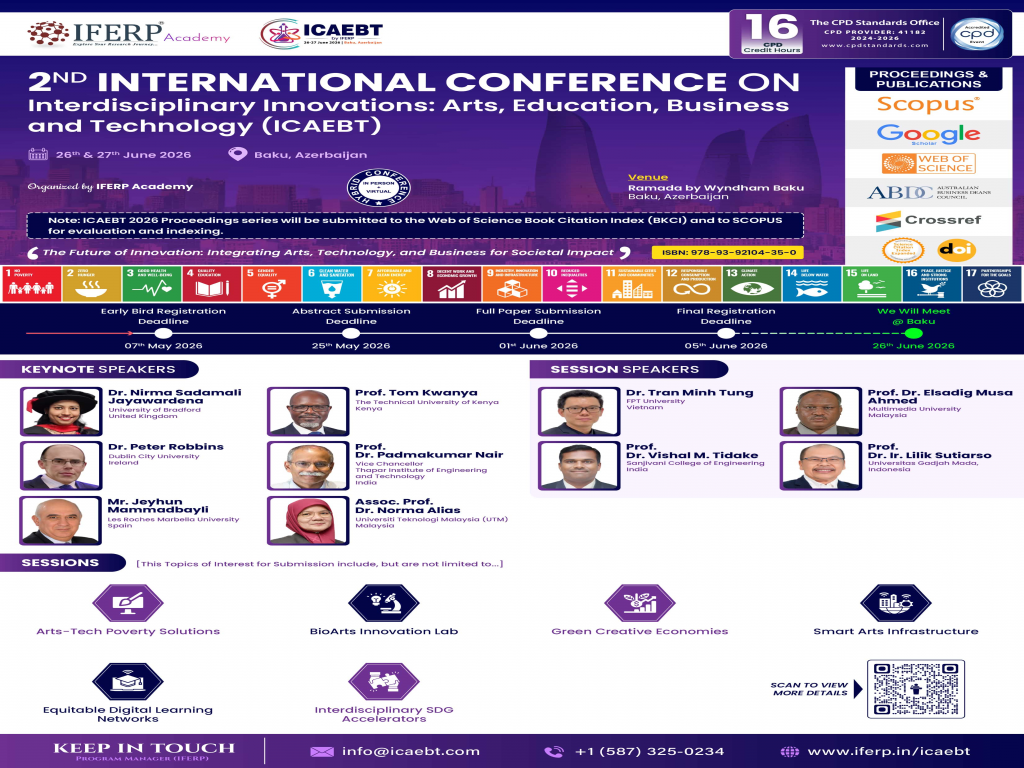 International Conference on Interdisciplinary Innovations: Arts, Education, Busi