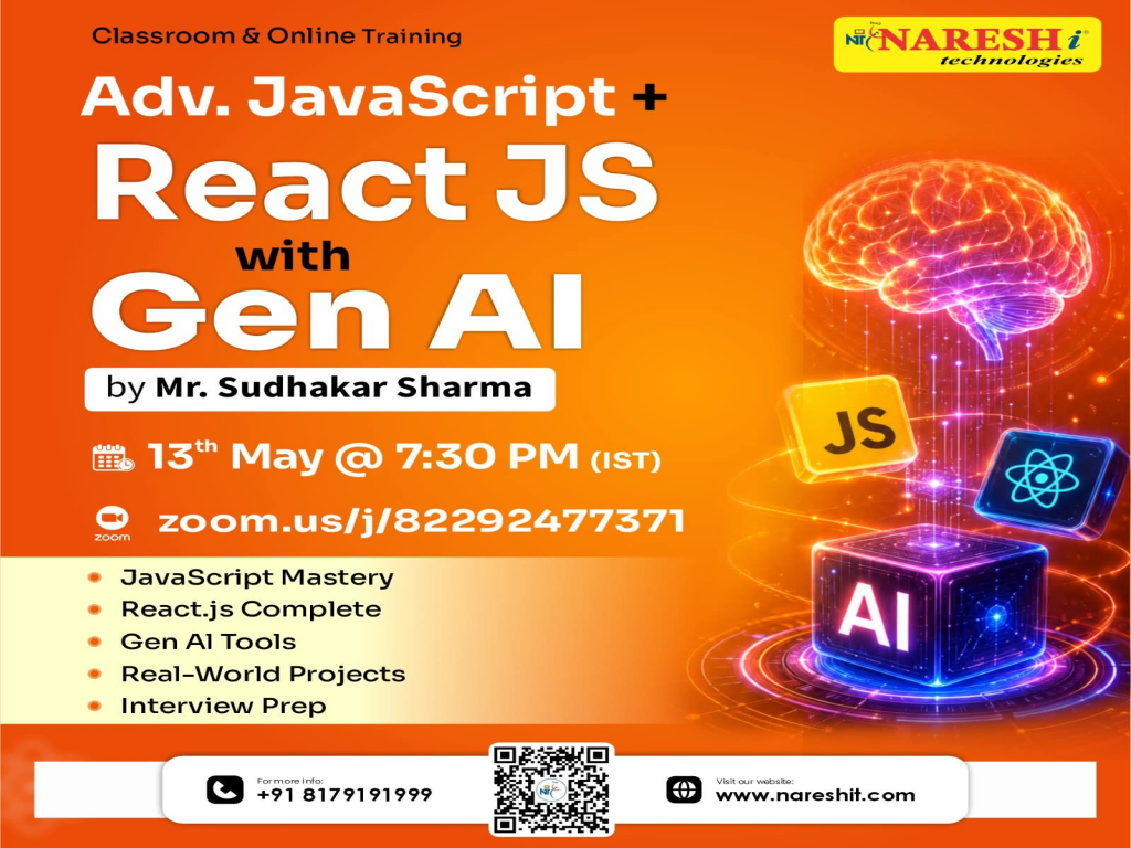 Master Advanced JavaScript + React JS with Gen AI