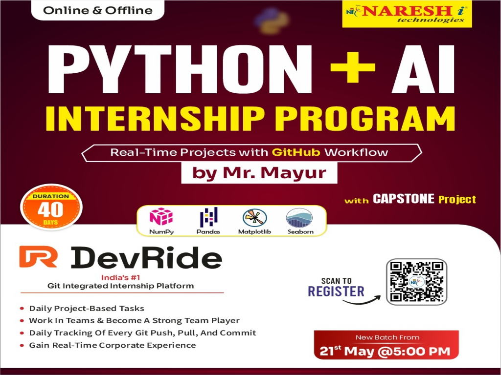 Launch Your Career with Python + AI Internship Program
