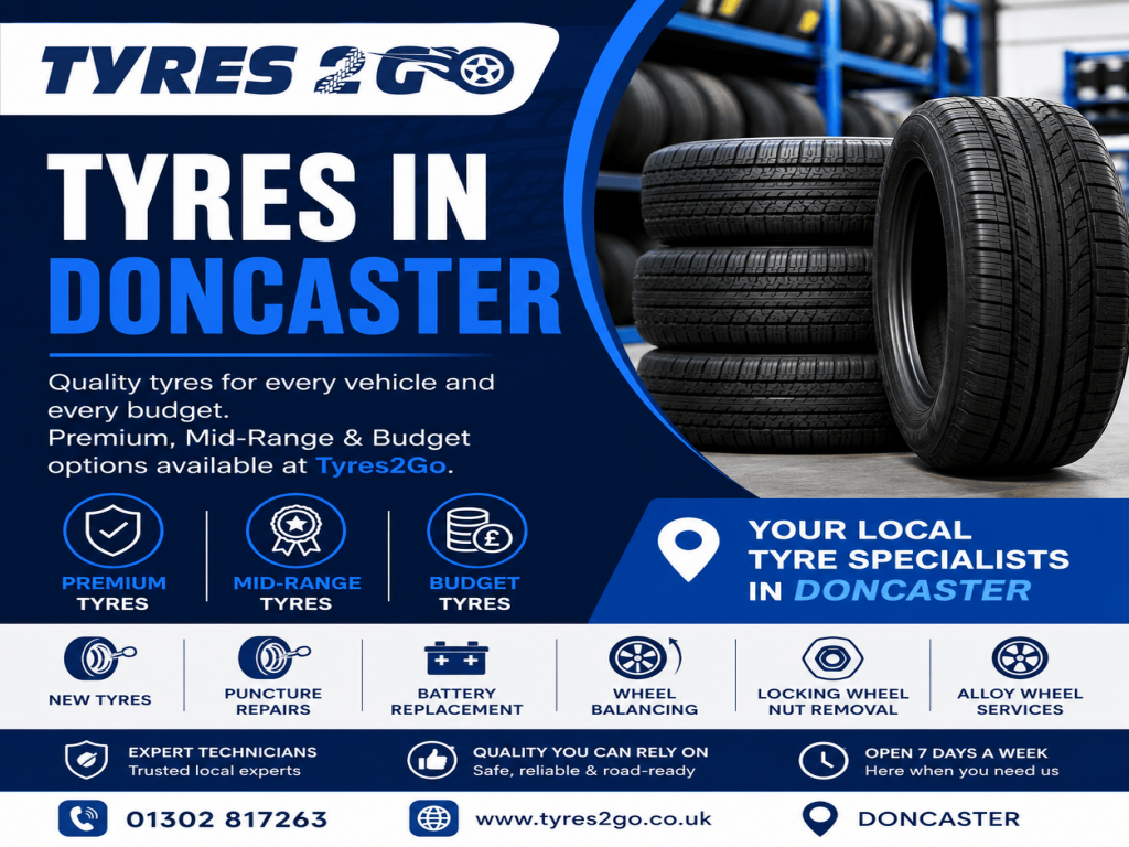 Tyres in Doncaster for Local Tyre Experts and Services Tyres2Go
