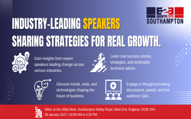 Southampton B2B Growth Expo 2027 | Become A Speaker At Premier B2B Show