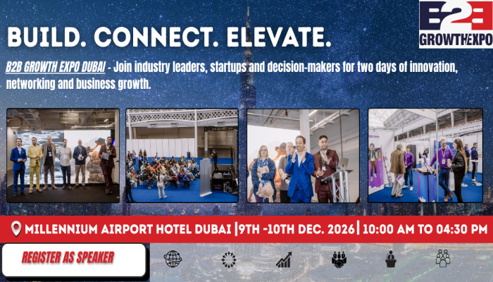 Dubai B2B Growth Expo 2026 | Become a Speaker At Premier B2B Show