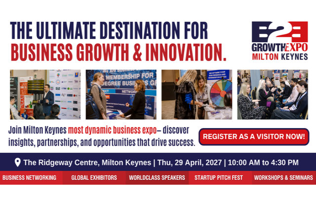 Milton Keynes B2B Growth Expo 2027 | Book Your Visitors Ticket Now