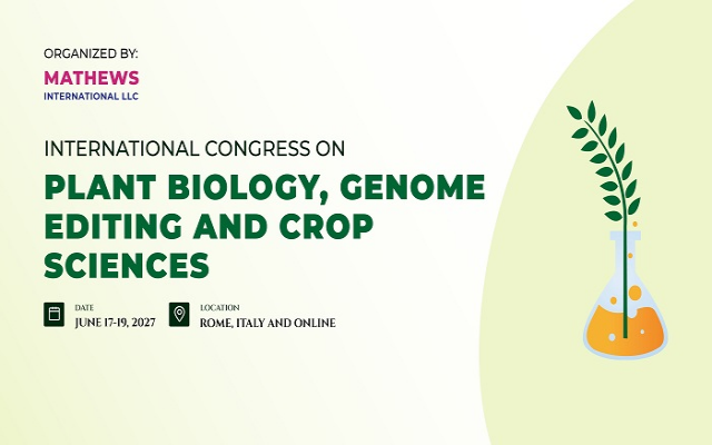 International Congress on Plant Biology, Genome Editing and Crop Sciences