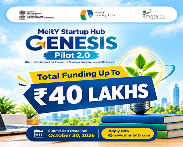 Amrita TBI & MeitY Startup Hub Present: GENESIS Pilot Program 2.0
